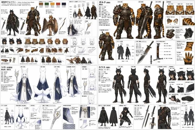 四象限 RPG 角色设计表 preview image 1
