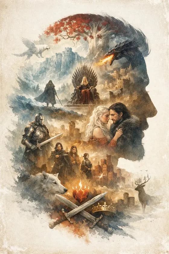 史诗奇幻双重曝光剪影 preview image 1