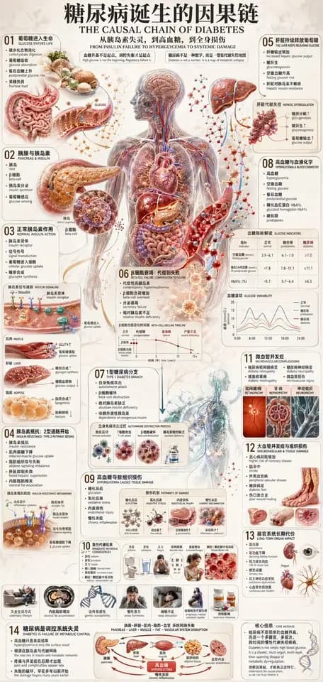 糖尿病因果链信息图 preview image 1