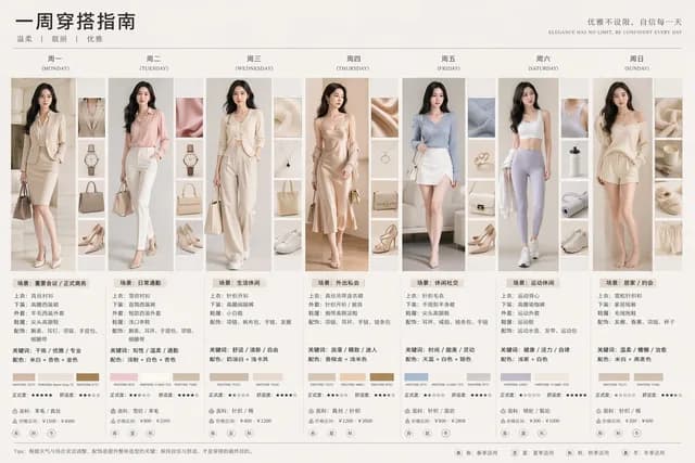 7 天时尚造型图信息图 preview image 1
