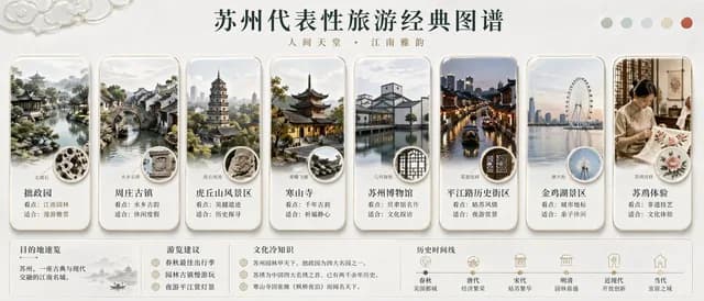 苏州经典旅游信息图 preview image 1