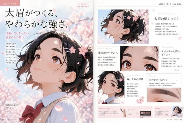 动漫美容杂志眉毛专题 preview image 1