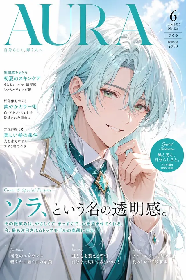 日本 Aqua 时尚杂志封面 preview image 1