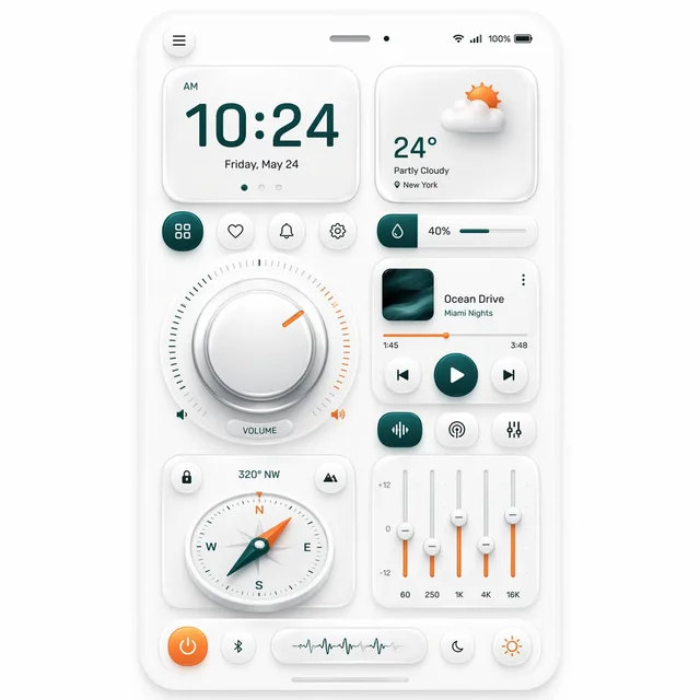 拟态智能仪表板 UI preview image 1