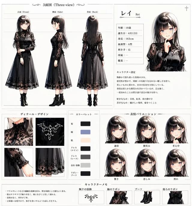 哥特式动漫角色表 preview image 1