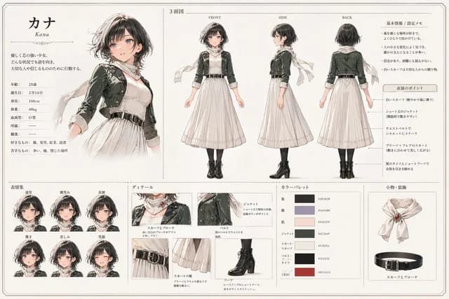 假名动漫角色参考表 preview image 1