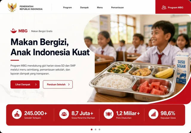 印度尼西亚学校营养登陆页面 preview image 1