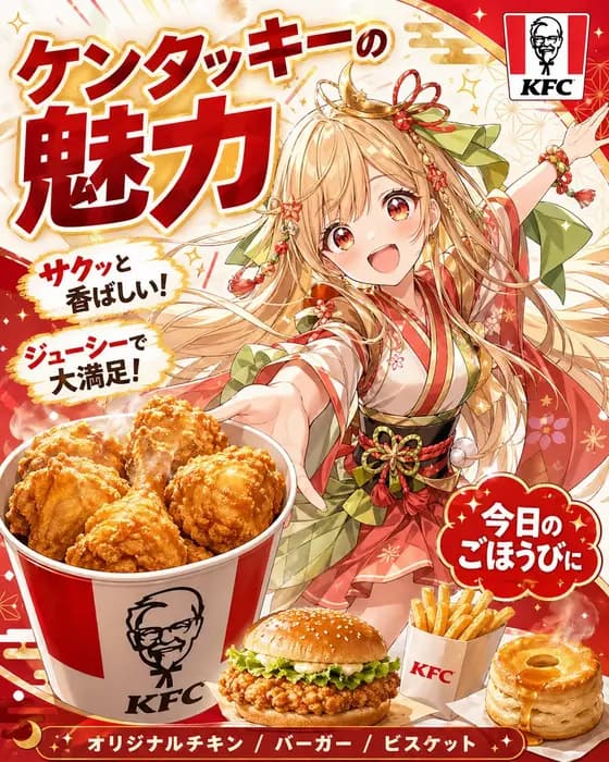 动漫肯德基公主宣传海报 preview image 1