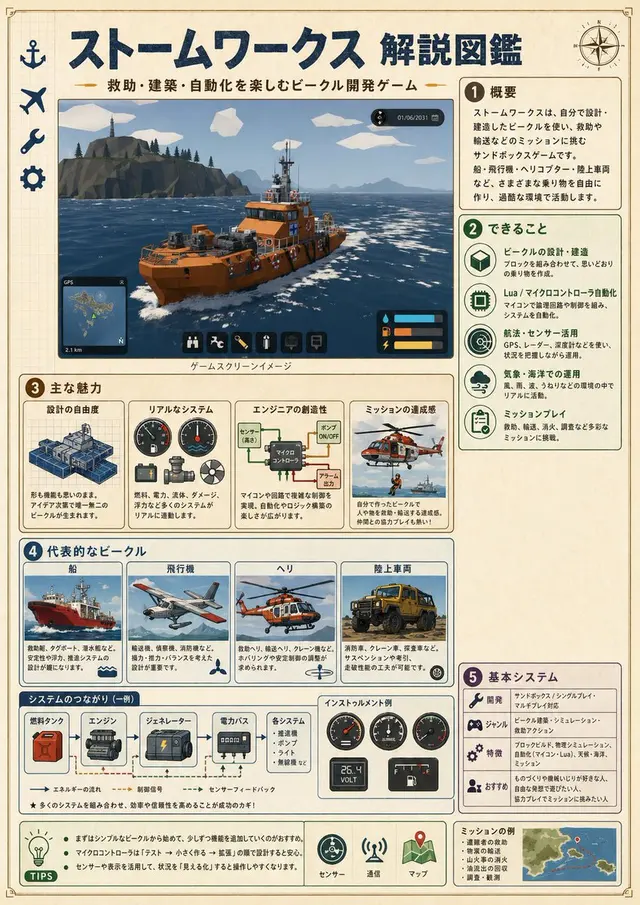 日本 Stormworks 指南信息图 preview image 1