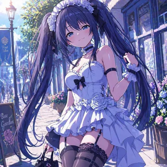 花街上的优雅动漫女孩 preview image 1