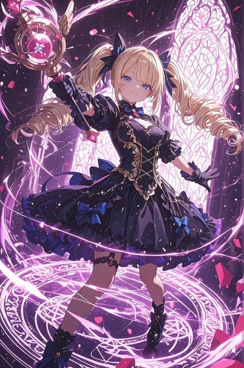 带有魔法阵的哥特魔法少女 preview image 1