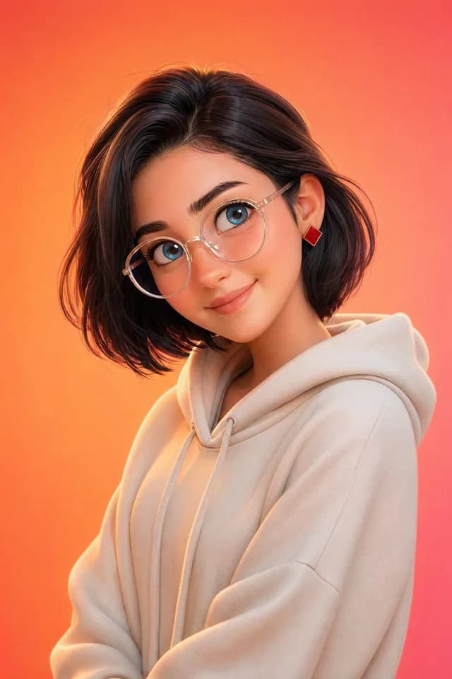 皮克斯风格的 3D 人物肖像 preview image 1