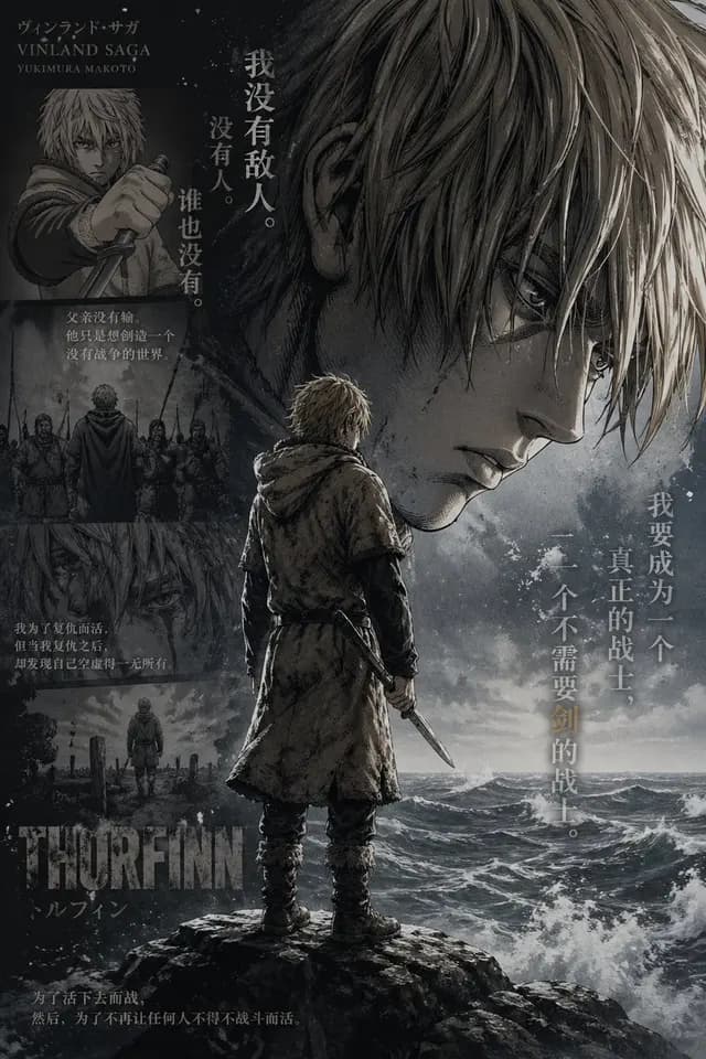 Vinland Saga Thorfinn 风暴海报 preview image 1