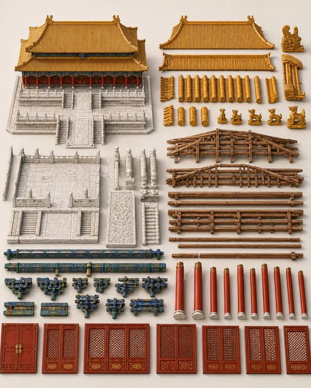 中国宫廷组件板 preview image 1