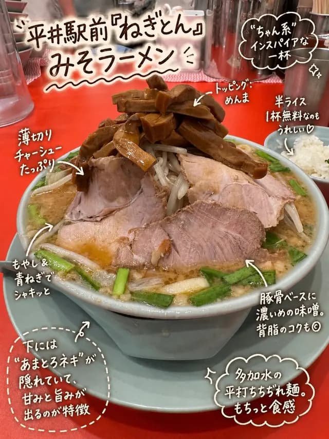 带注释的日本味噌拉面照片 preview image 1