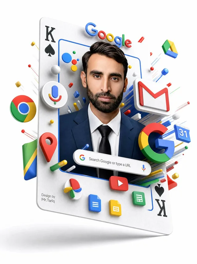 漂浮Google服务肖像海报 preview image 1