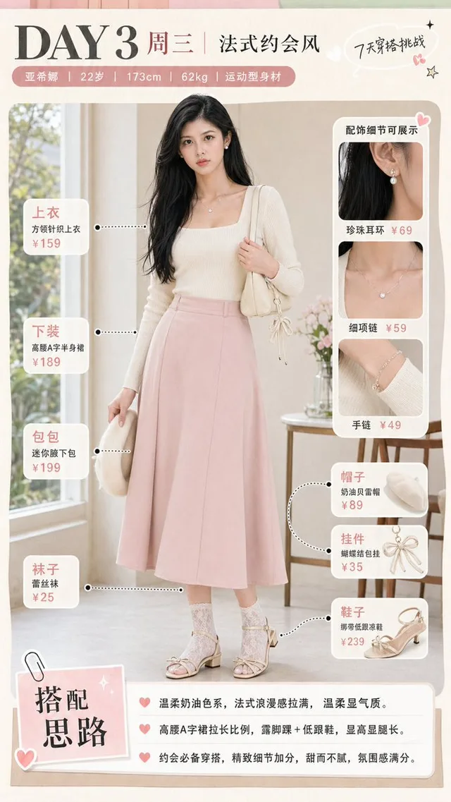 法国约会服装信息图 preview image 1