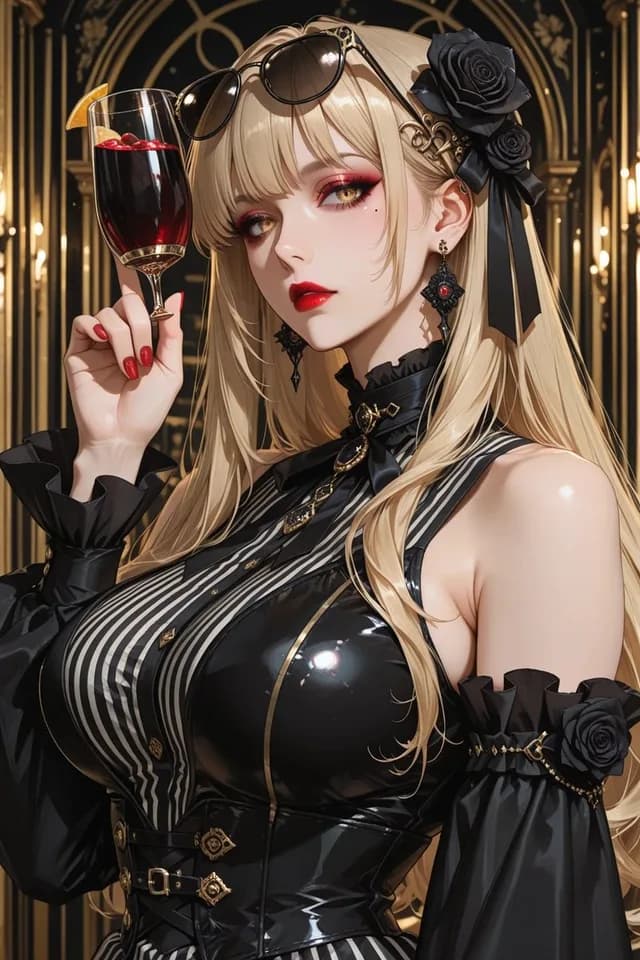 哥特式金发酒肖像 preview image 1