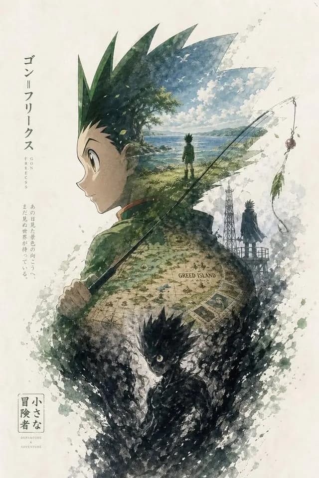 动漫剪影叙事海报 preview image 1