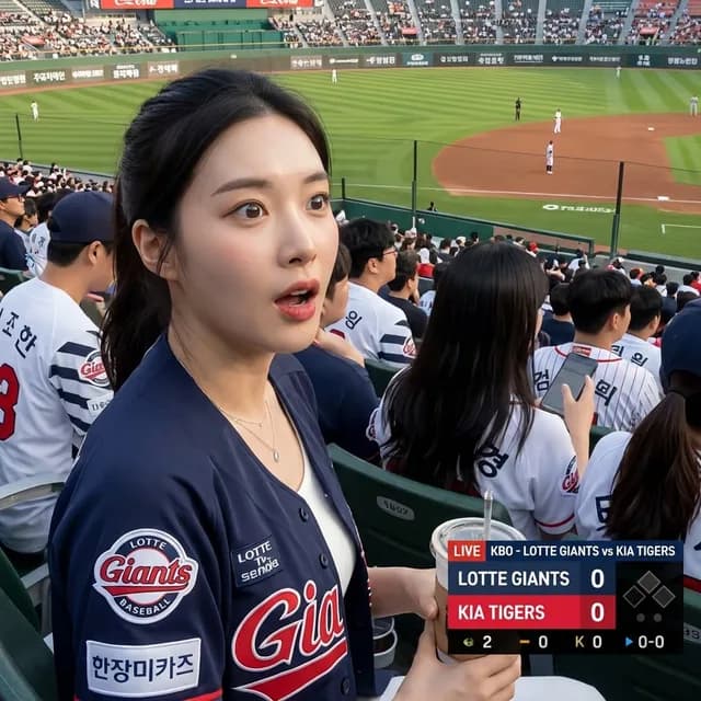 韩国棒球广播粉丝照片 preview image 1