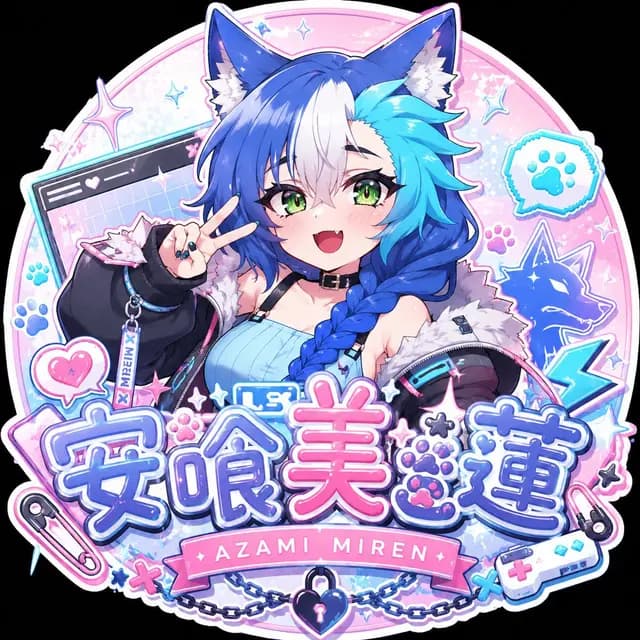 卡哇伊动漫 VTuber 会徽标志 preview image 1