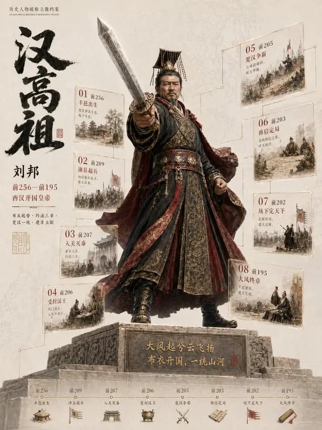 3D历史传记海报模板 preview image 1