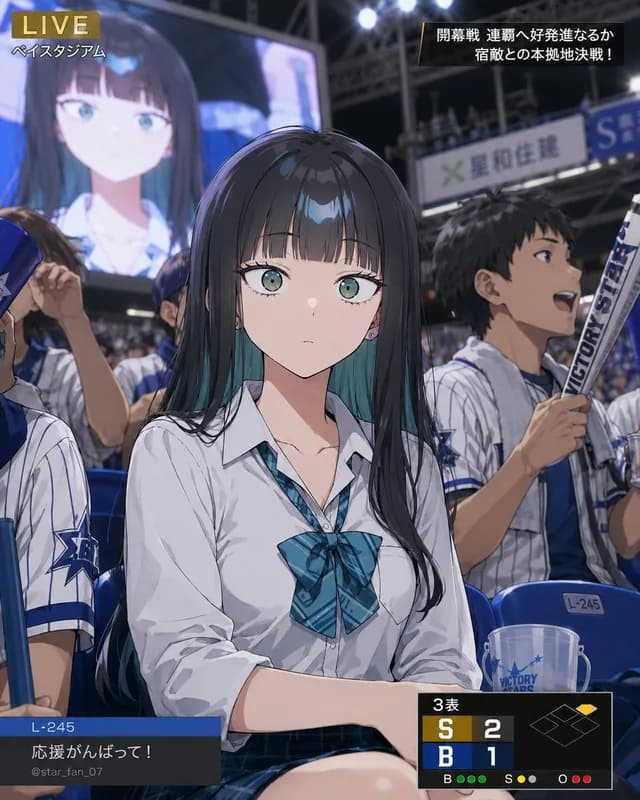 体育场屏幕上的角色 preview image 1