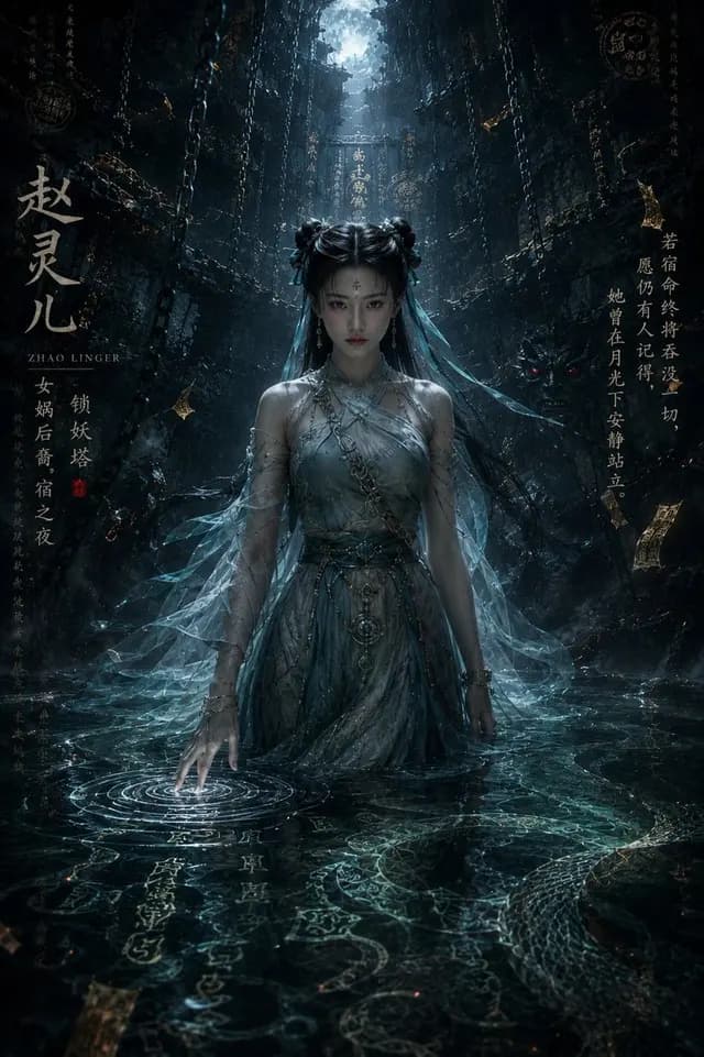 东方玄幻赵灵儿海报 preview image 1