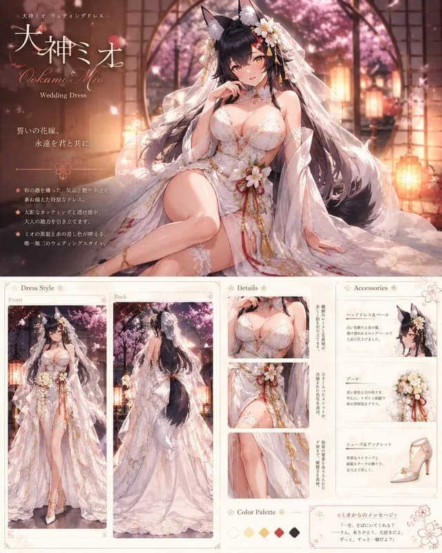 大神澪婚纱床单 preview image 1