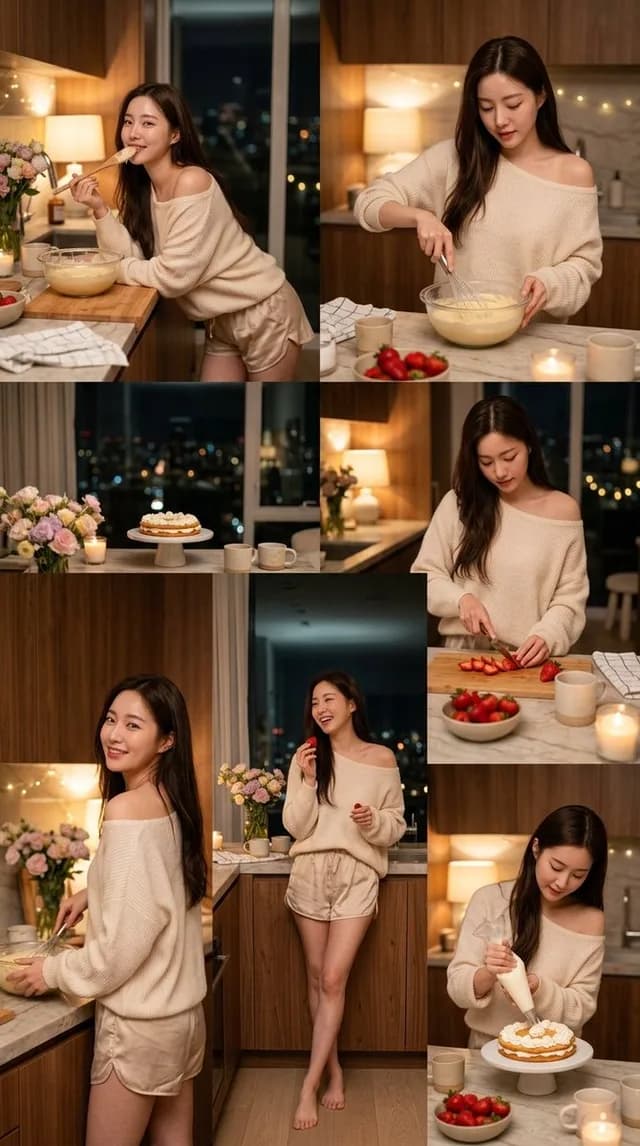 韩国女孩厨房烹饪美学 preview image 1