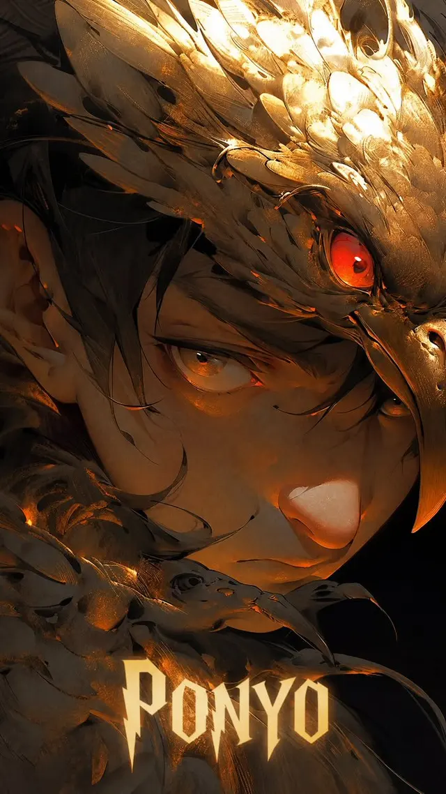 Dark Fantasy Ponyo Warrior Poster preview image 1