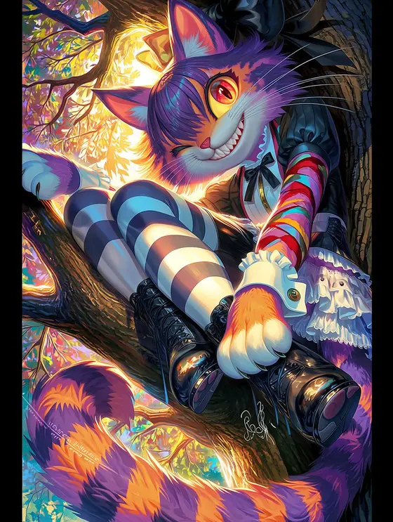 黑暗流行柴郡猫女孩 preview image 1