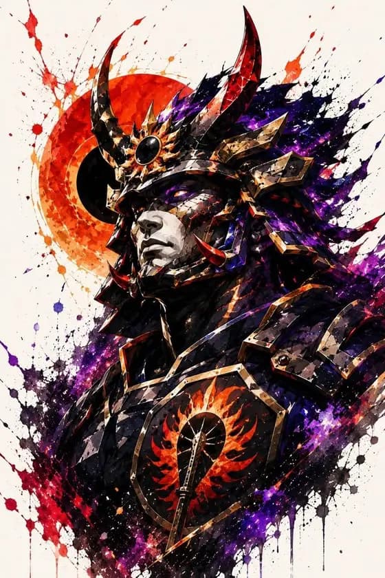 武士水彩肖像 preview image 1