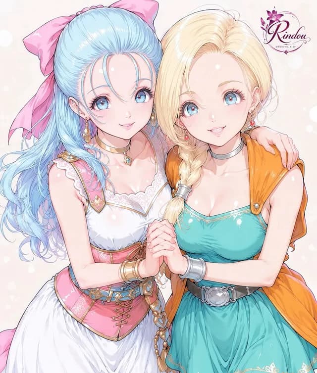 两个幻想动漫女主角肖像 preview image 1