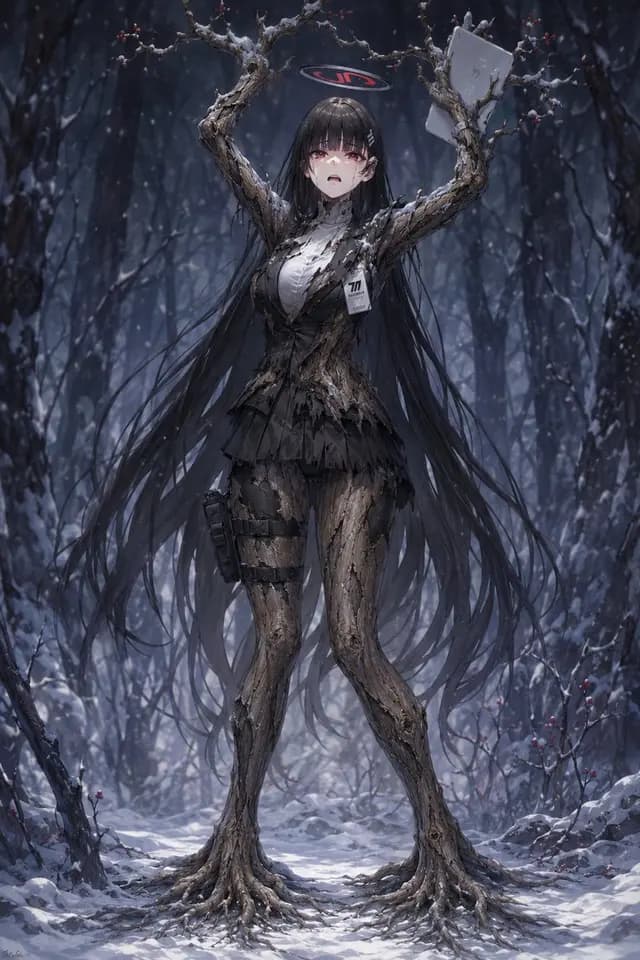 雪林树女孩 preview image 1