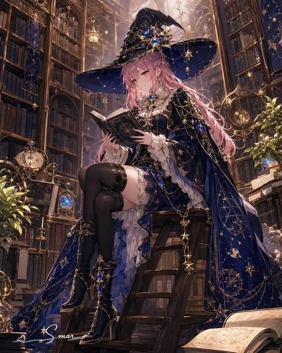 魔法图书馆中的天界女巫 preview image 1
