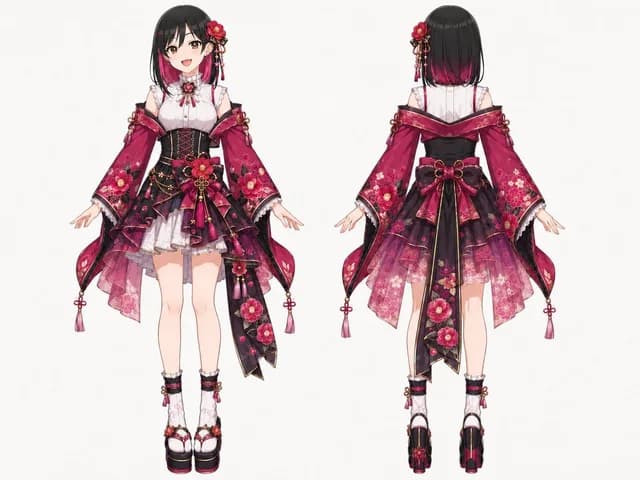 Wa-现代花卉偶像礼服床单 preview image 1