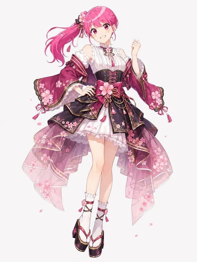 Wa-现代樱花偶像连衣裙 preview image 1