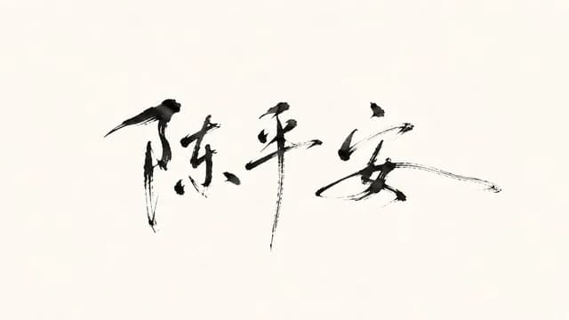 极简东方水墨签名设计 preview image 1