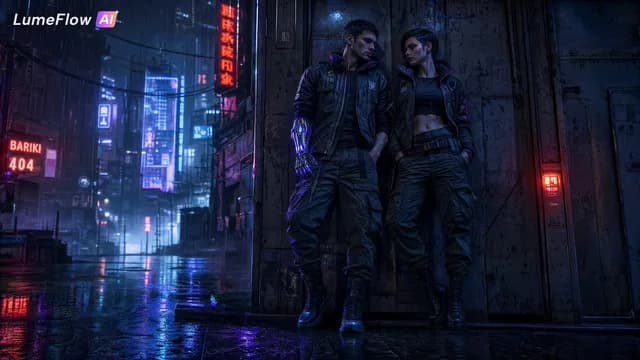 雨城赛博朋克情侣 preview image 1