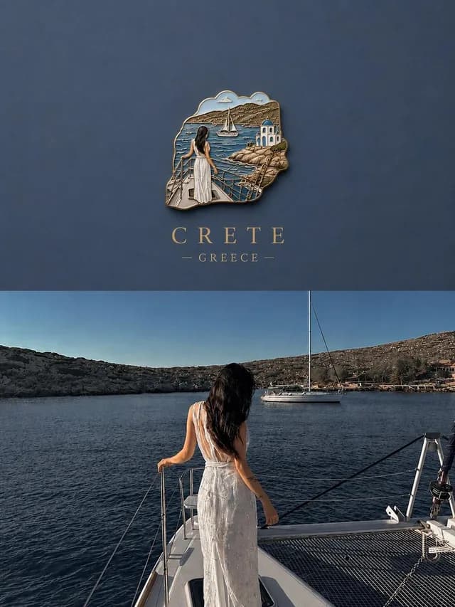 3D 纪念品徽章旅行海报 preview image 1