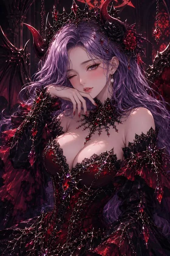 哥特式恶魔女王肖像 preview image 1