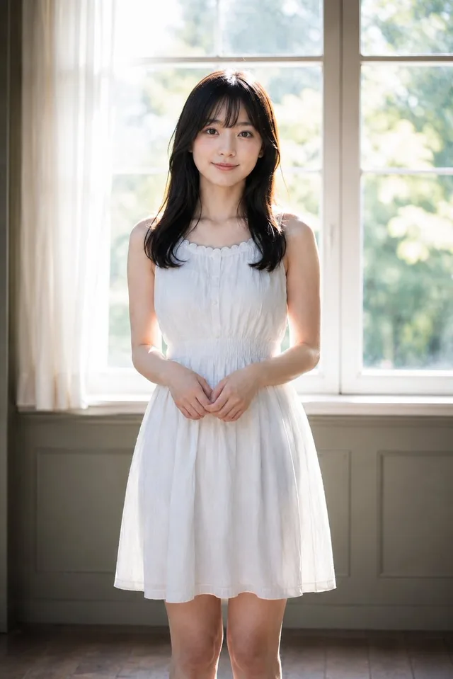 背光室内窗户肖像 preview image 1