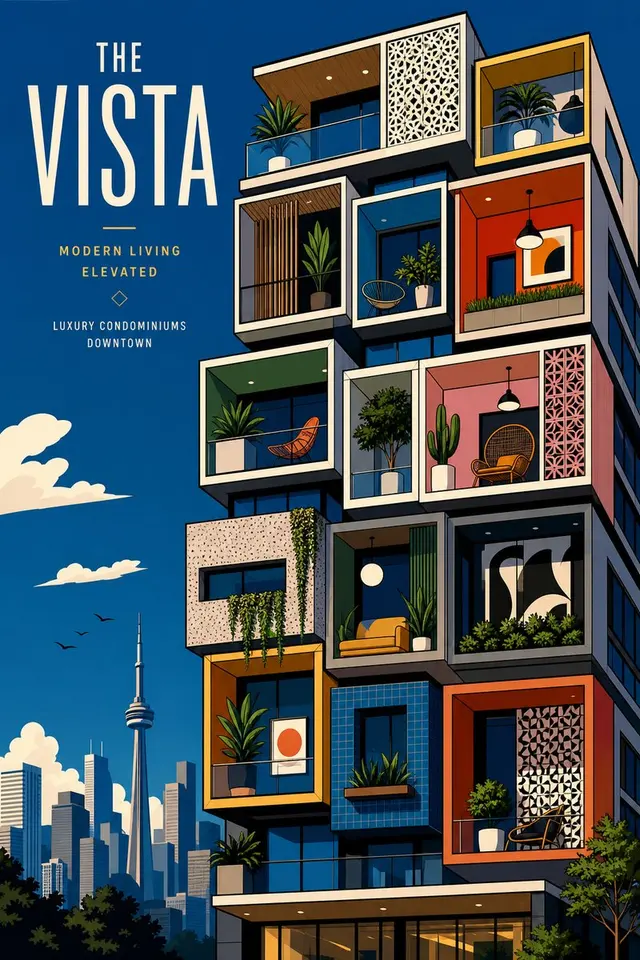 Vista 模块化公寓海报 preview image 1