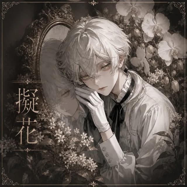 哥特花卉镜面肖像 preview image 1