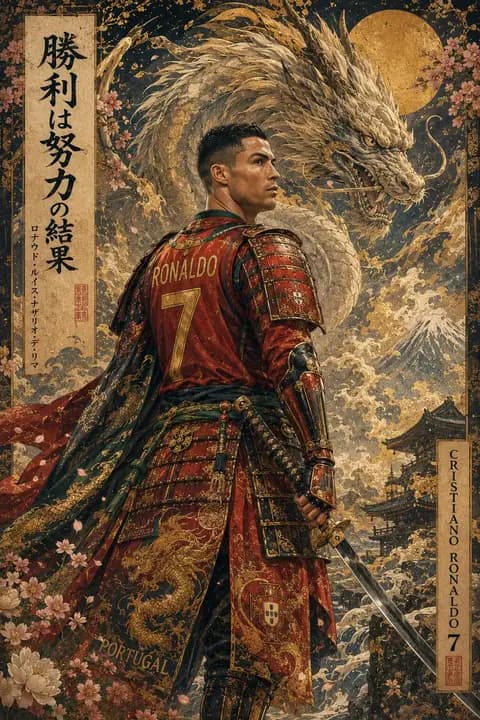 浮世绘神话武士肖像 - 1 preview image 1