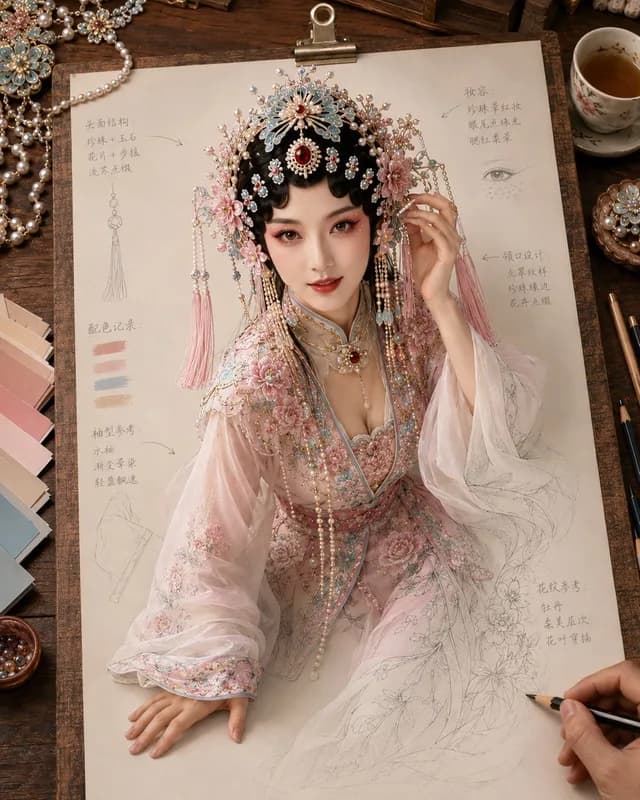 戏曲布景草图 - 1 preview image 1