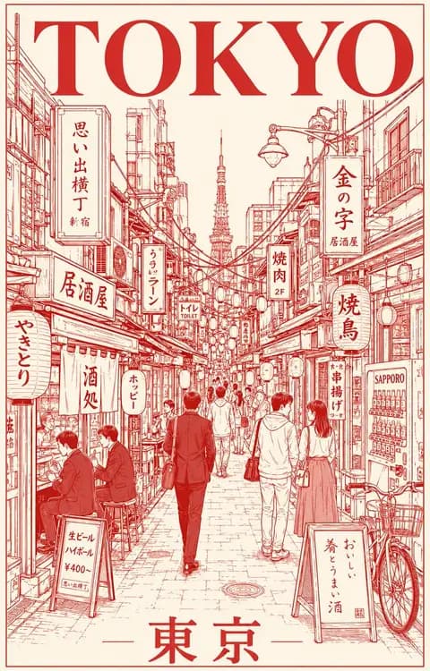 极简东京夜游海报 - 1 preview image 1