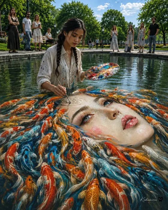 超现实锦鲤池肖像画家 preview image 1