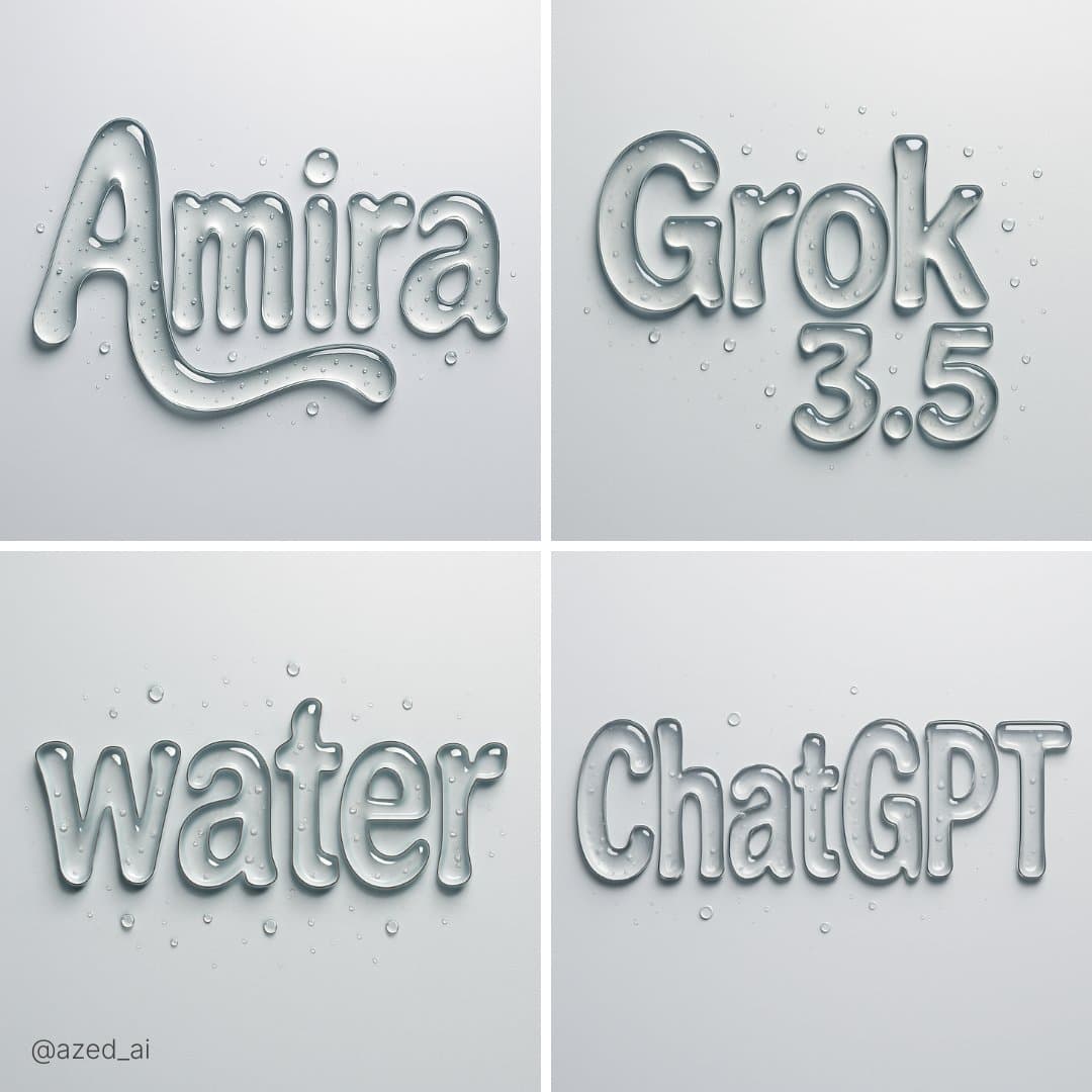 Abstract Liquid Typography